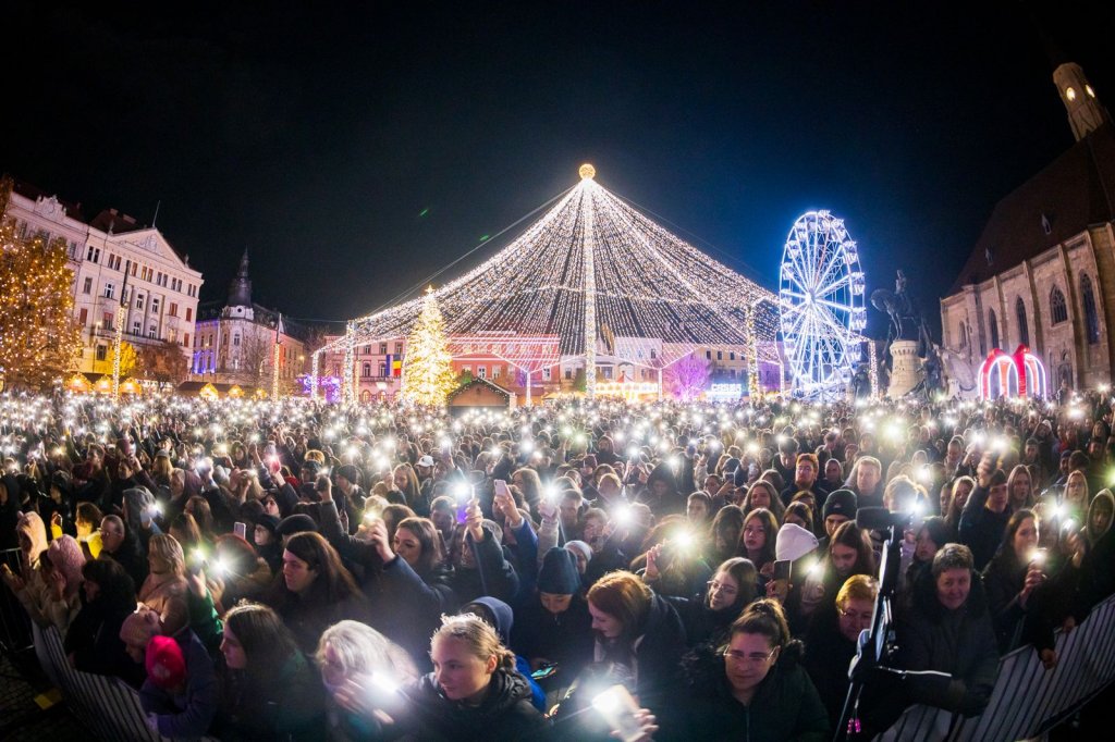 Peste 30.000 de oameni au vizitat Târgul de Crăciun din Cluj-Napoca în primul weekend