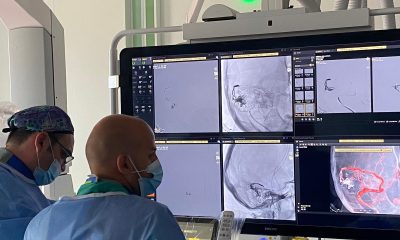 Primul tratament neuro-endovascular efectuat cu succes la Cluj-Napoca a fost efectuat în Spitalul Transilvania pentru tratamentul unei fistule durale arterio-venoase cerebrale