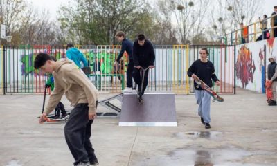 Primul skatepark din Huedin/ Foto: Ovidiu Pantea
