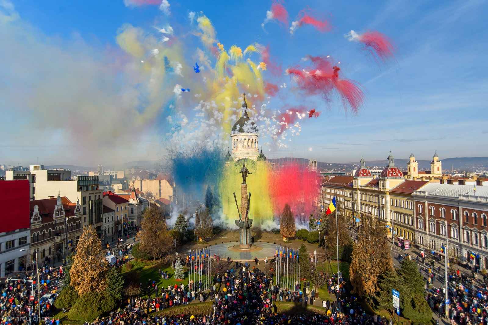 Programul evenimentelor de Ziua Națională la Cluj Napoca. Spectacol de drone, artificii și concerte speciale