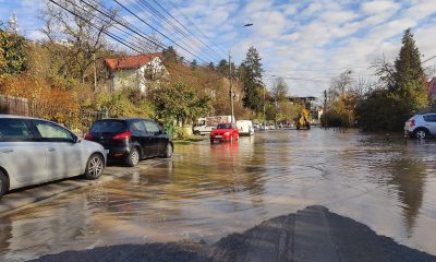 Strada Eremia Grigorescu se închide pentru repararea avariei la conducta de apă