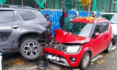 Un accident a avut loc marți pe strada Avram Iancu din Cluj-Napoca. FOTO: ISU Cluj