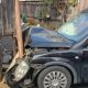 Un bărbat a făcut infarct la volan, în Florești și a intrat cu mașina în stâlp/Foto: ISU Cluj