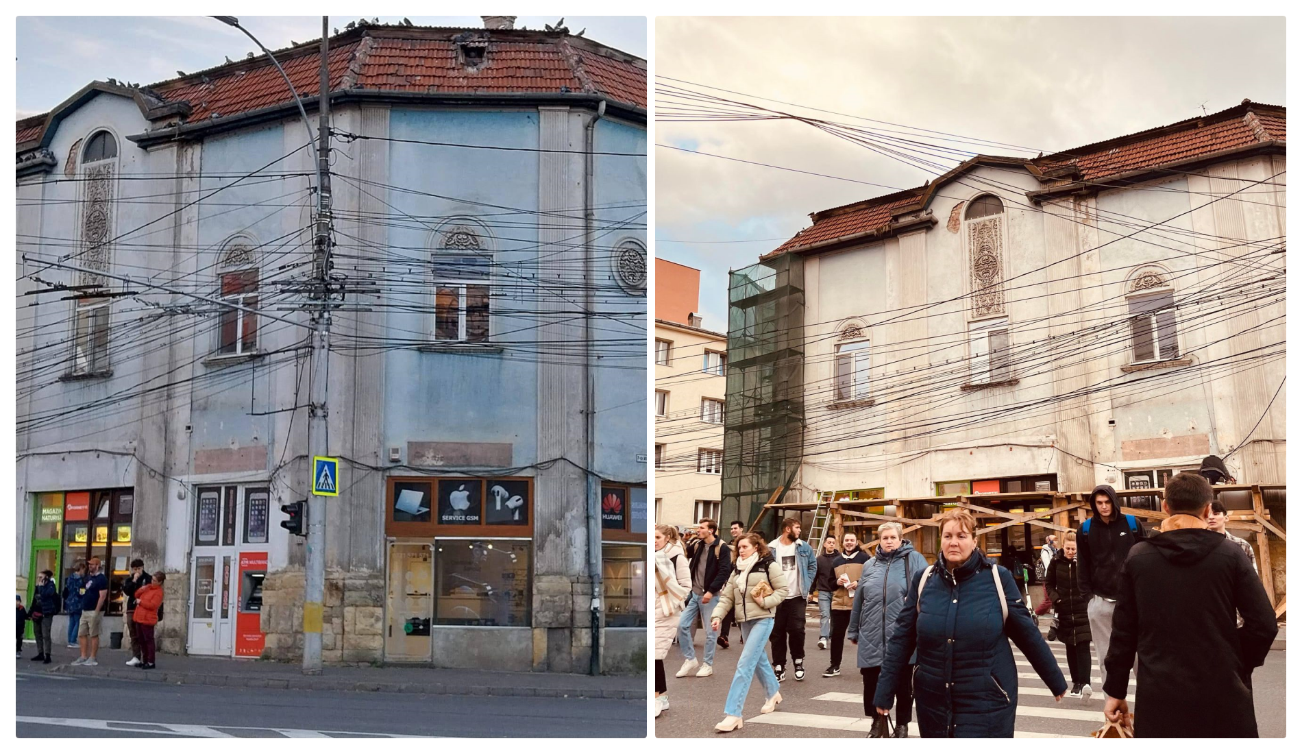 Victorie Știri de Cluj! Colțul kitschos din centrul Clujului a intrat în renovare - FOTO