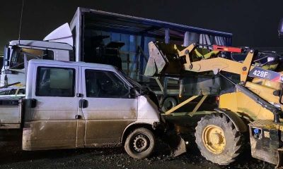 Accident pe lotul nedeschis A3 Chețani-Câmpia Turzii. FOTO: ISU Mureș