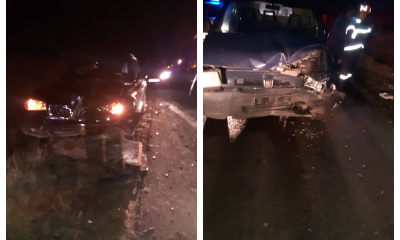 Accident rutier grav, în Cluj, în seara de 1 Decembrie. Două victime au fost transportate la spital - FOTO