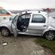 Accident rutier la Topa Mică. O șoferiță a pierdut controlul asupra Daciei - FOTO