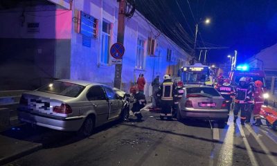 Accident de circulație pe strada Paris din municipiul Cluj-Napoca/Foto: ISU Cluj