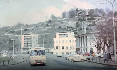 Construcția hotelului Belvedere anii 1976-1977, pe baza proiectului arhitectului Aurel Buzuloiu