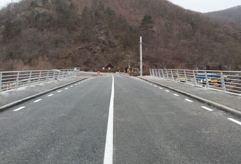 Construcția noului pod din Someșu Rece, finalizată în mai puțin de șase luni/Foto: Consiliul Județean Cluj