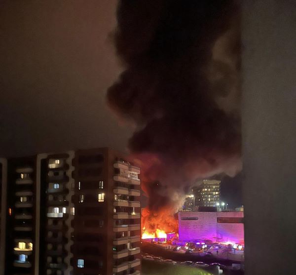 Incendiu în depozitul de la Iulius Mall, 9 decembrie 2023/ Foto: Info Trafic Cluj-Napoca - Facebook