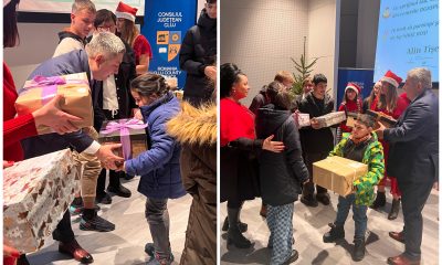 Toți copiii din centrele DGASPC Cluj au primit un cadou din partea lui Moș Crăciun. FOTO: CJ Cluj