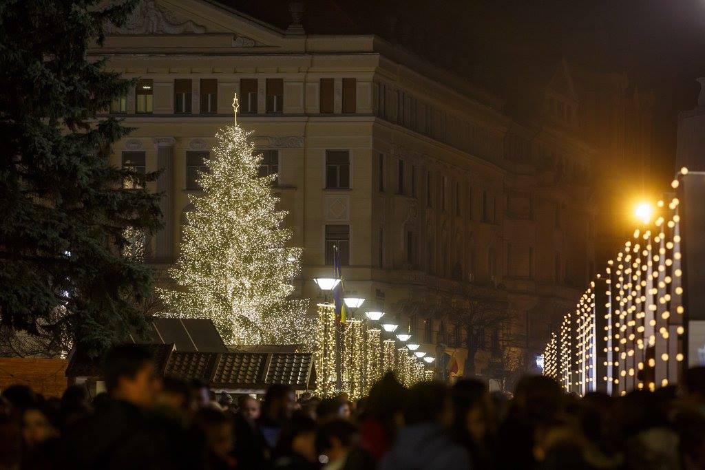 Parcul de lângă Expo Transilvania nu a fost iluminat de Crăciun, reclamă un clujean. Primăria: „Am amenajat zona centrală”