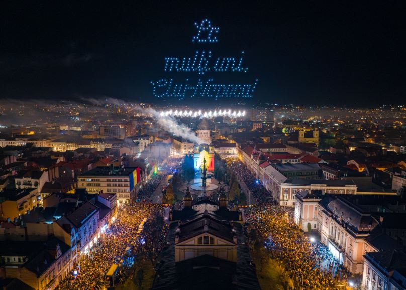 Ziua Națională a României, sărbătorită de peste 100.000 de oameni la Cluj-Napoca/Foto: 1 decembrie 2023 Municipiul Cluj-Napoca Facebook.com