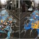 Strada Piezișă a devenit „pânză” de pictură pentru o echipă de artiști stradali / Foto: monitorulcj.ro
