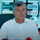 Ovidiu Sabău în timpul conferinței de presă din 25 august 2023/ Foto: captură ecran video FC Universitatea Cluj - YouTube