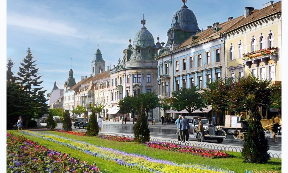 Poza Cluj Inima Cluj, Piața Unirii în anii '40: O călătorie în timp către inima ...