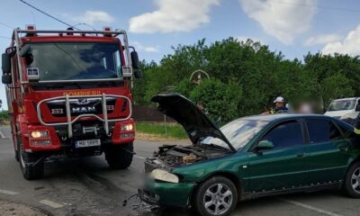 Accident rutier la Călata, județul Cluj, iulie 2025, intervenția pompierilor și ambulanței