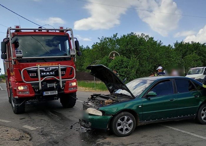 Accident rutier la Călata, județul Cluj, iulie 2025, intervenția pompierilor și ambulanței