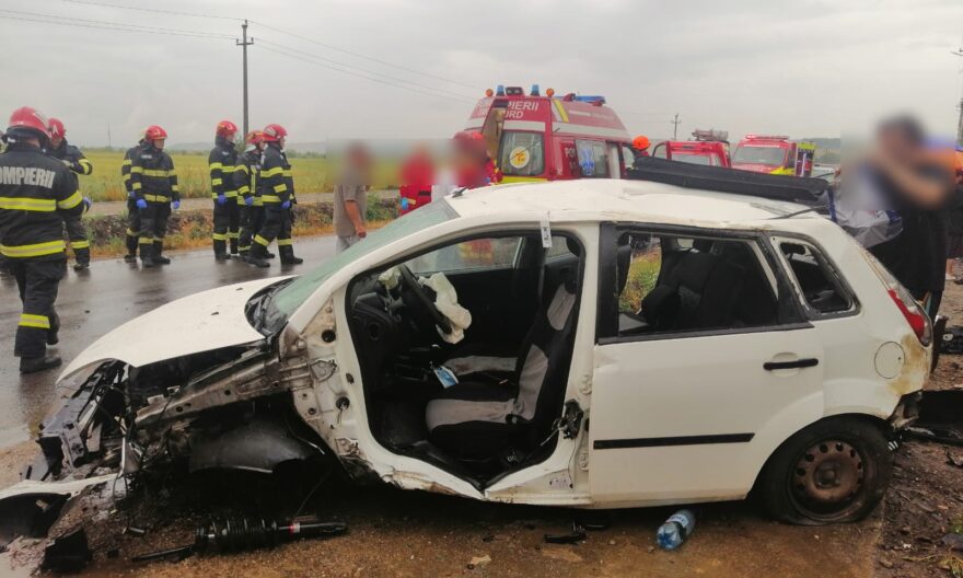 Accident rutier Jucu de Sus Cluj, femeie transportată cu elicopter SMURD