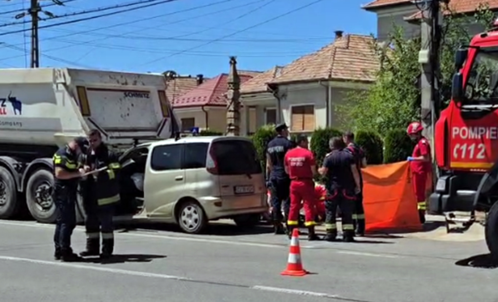 Accident mortal la Săvădisla, Cluj – șofer ucis din cauza telefonului mobil