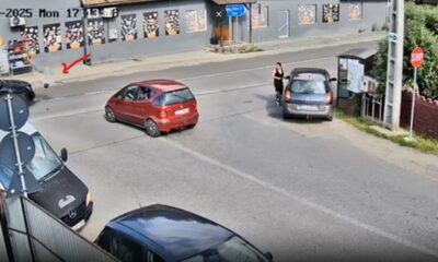 Pieton lovit de mașină în Băișoara, județul Cluj