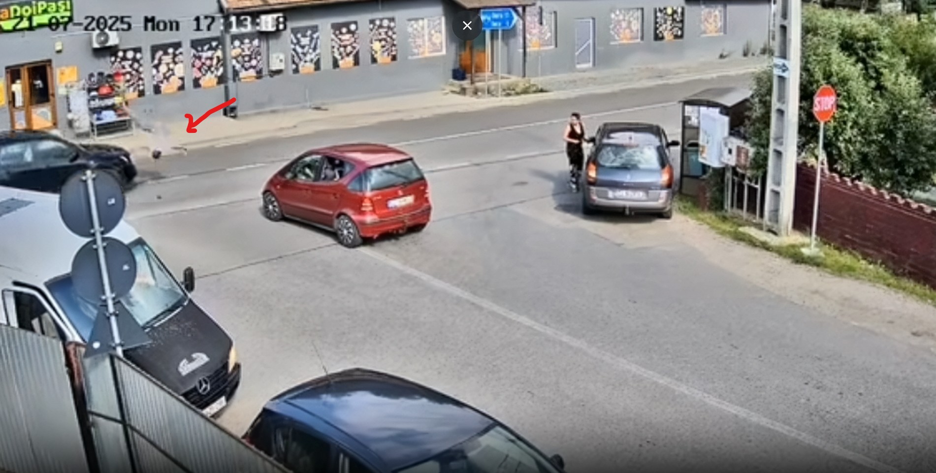 Pieton lovit de mașină în Băișoara, județul Cluj