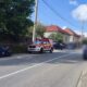 Imagine de la accidentul rutier din Sălicea, Cluj, în care o mașină s-a răsturnat, iar un bărbat a fost rănit