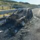 Autoturism cuprins de flăcări pe Autostrada A3, Cluj