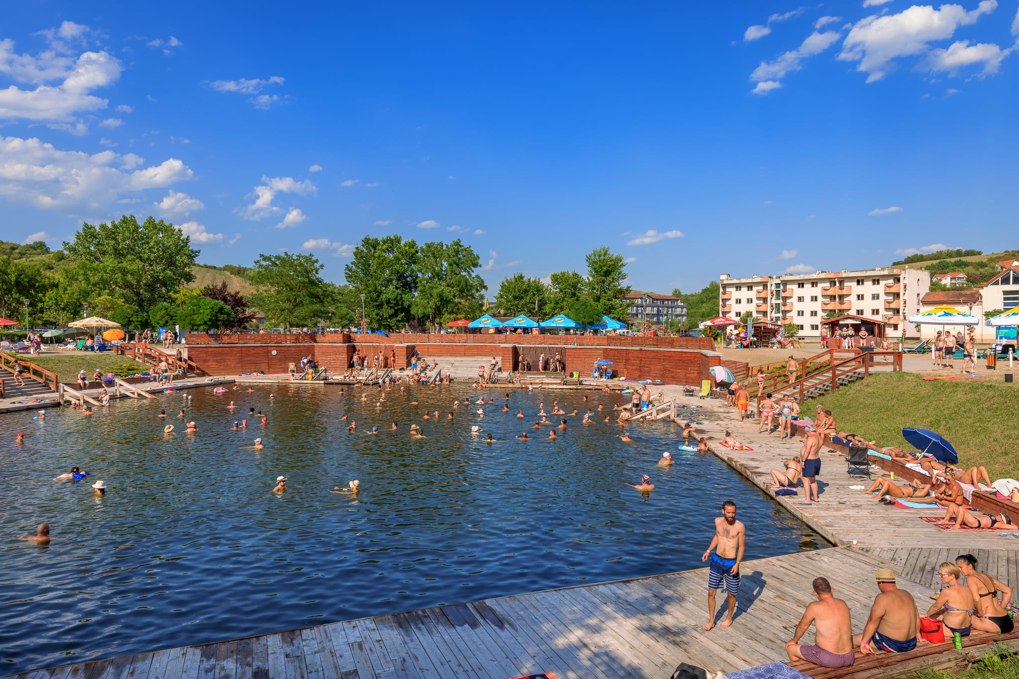Băile Cojocna din județul Cluj – vedere generală în starea actuală
