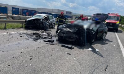 Două mașini avariate în urma unui accident grav pe centura Vâlcele–Apahida, 25 iulie 2025