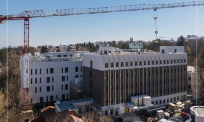Exteriorul Centrului Regional de Patologie Neurovasculară și Neurochirurgie Cluj, construit din fonduri PNRR