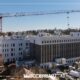 Exteriorul Centrului Regional de Patologie Neurovasculară și Neurochirurgie Cluj, construit din fonduri PNRR