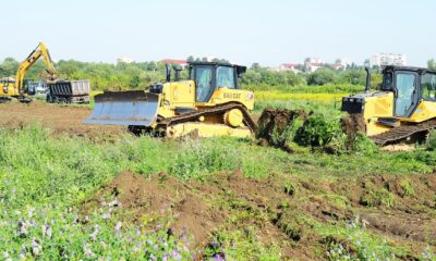 Lucrări de construcție la Spitalul Pediatric Monobloc din Cluj