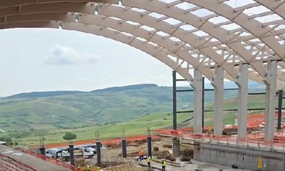 Stadiul lucrărilor la Bazinul Olimpic din Borhanci, Cluj – 51% finalizat, termen iunie 2026