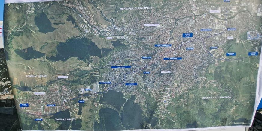 Randare stație de metrou Cluj-Napoca