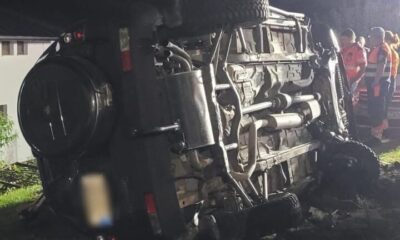 Accident mortal la Popești, comuna Baciu – mașină răsturnată