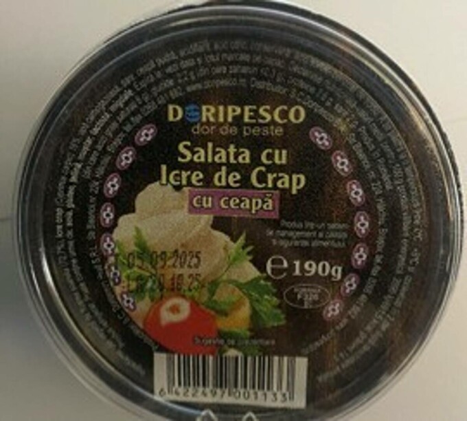 Salată de icre retrasă din supermarketurile Kaufland din cauza bacteriei Listeria