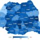 Harta județului Cluj cu UAT-urile afectate de reforma administrației