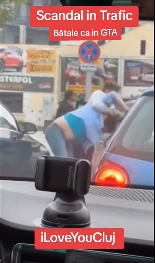 Incident violent între șoferi pe strada General Ion Dragalina din Cluj-Napoca