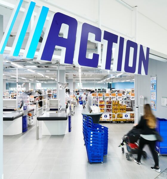 Interior magazin Action România cu 1.500 de produse sub 5 lei