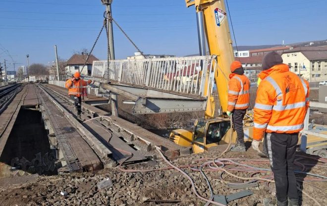Lucrări de modernizare pe magistrala feroviară Cluj – Oradea