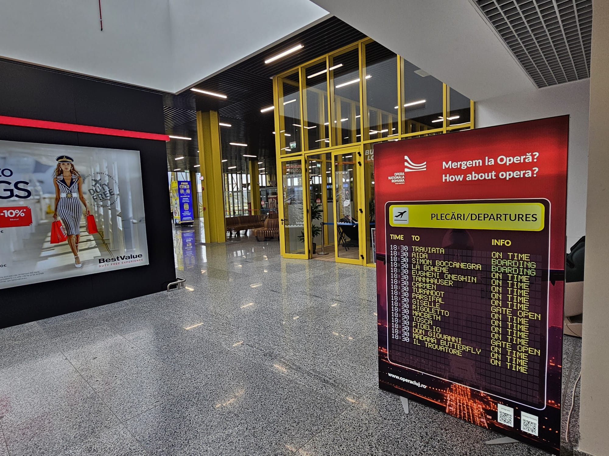 Opera Națională Română Cluj-Napoca parteneriat cu Aeroportul Internațional Avram Iancu