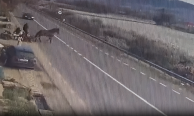 Momentul impactului în accidentul grav de la Sânpaul, surprins de camerele de supraveghere