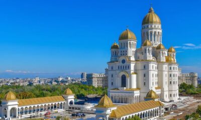 Exteriorul grandios al Catedralei Naționale, simbol al credinței și unității românești