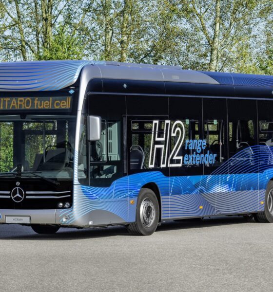 Autobuz Mercedes cu hidrogen testat în Cluj-Napoca, premieră în transportul public din România