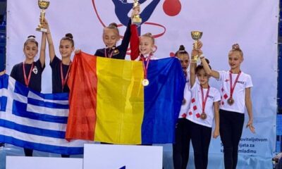 Echipa CSM Cluj la gimnastică ritmică, campioană balcanică la Belgrad 2025