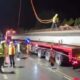 Ultima grindă montată pe pasajul Centurii Metropolitane Cluj, legătura cu viitorul Spital Regional de Urgență