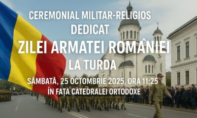 Ceremonial militar-religios dedicat Zilei Armatei României, Turda 2025