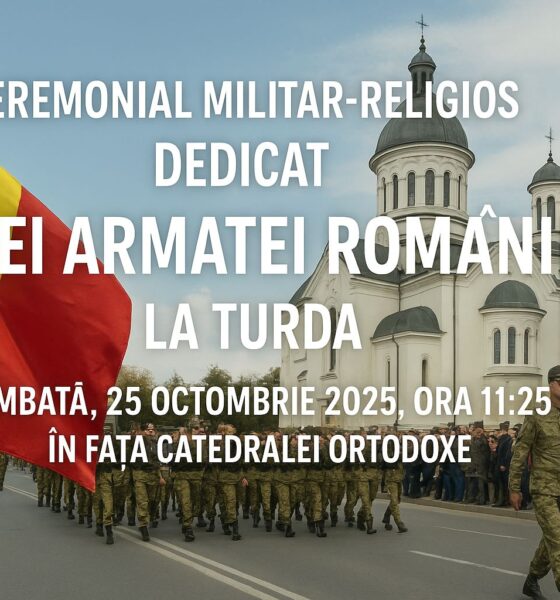 Ceremonial militar-religios dedicat Zilei Armatei României, Turda 2025